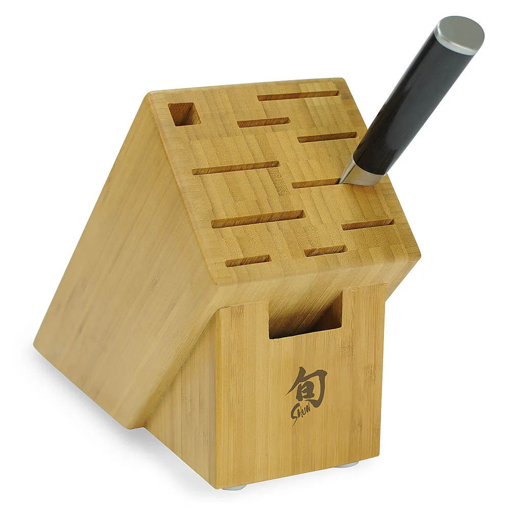 Shun Classic Ebony Build-a-Block Set with Bonus Honing Steel
