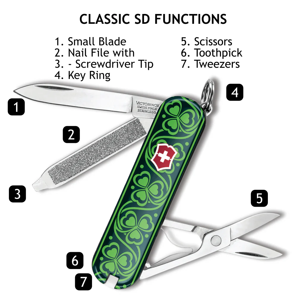Victorinox Celtic Classic SD Designer Swiss Army Knife - Image 2