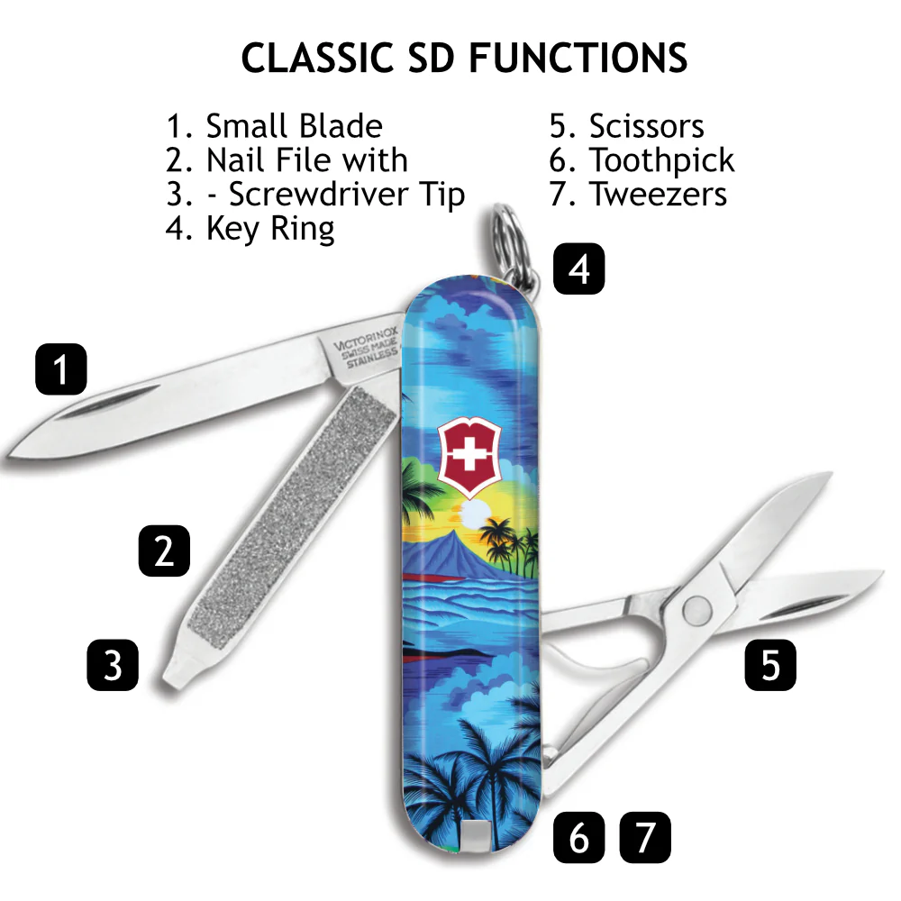 Victorinox Hawaiian Shirt Classic SD Designer Swiss Army Knife - Image 3