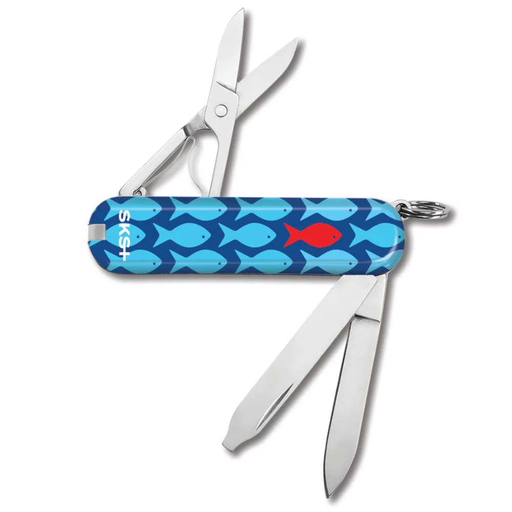 Victorinox Red Fish Classic SD Designer Swiss Army Knife - Image 2