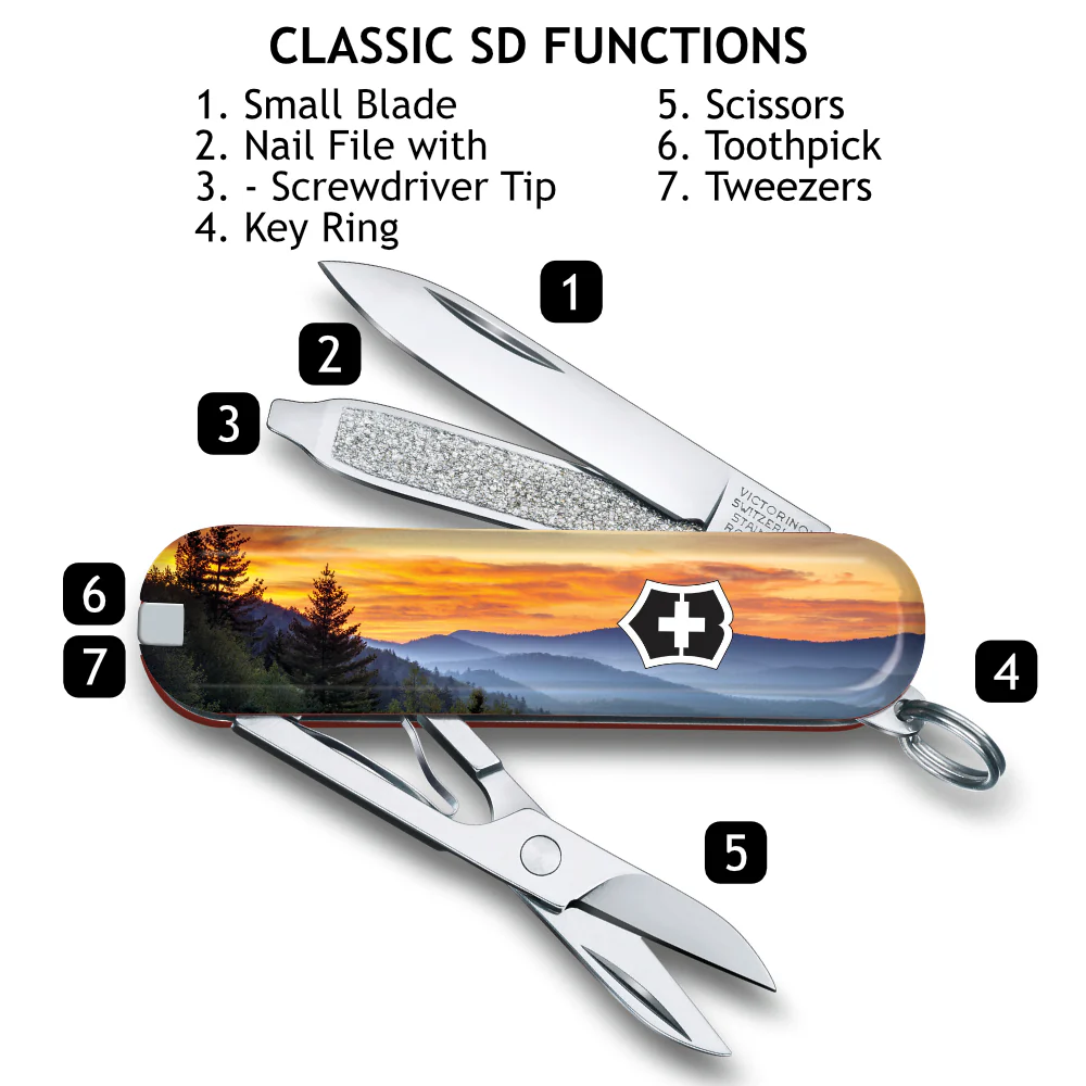 Victorinox Smoky Mountains Classic SD Designer Swiss Army Knife - Image 3