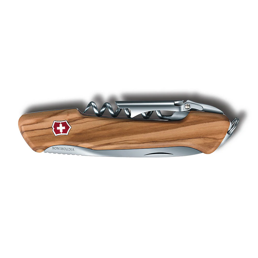Victorinox Olive Wine Master Swiss Army Knife with Leather Pouch - Image 6