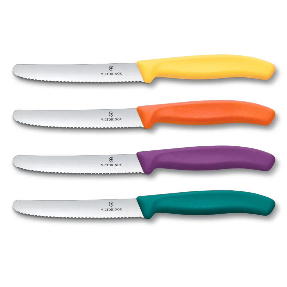 Victorinox Swiss Classic 4-Piece 4.5" Round Tip Paring Knife Set