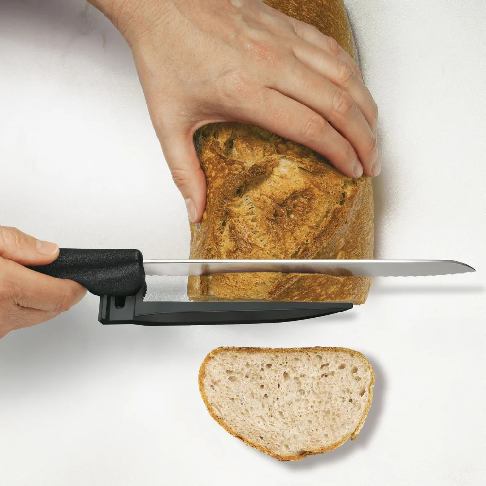 Swiss Classic 8" Serrated DUX-Knife with Adjustable Slicing Guide by Victorinox - Image 3