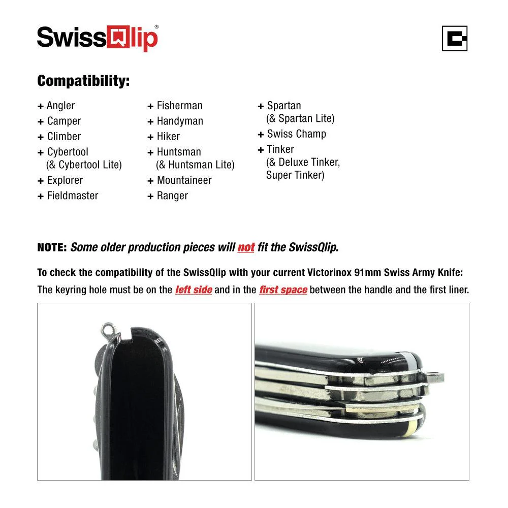 SwissQlip Swiss Army Knife Pocket Clip - Image 4