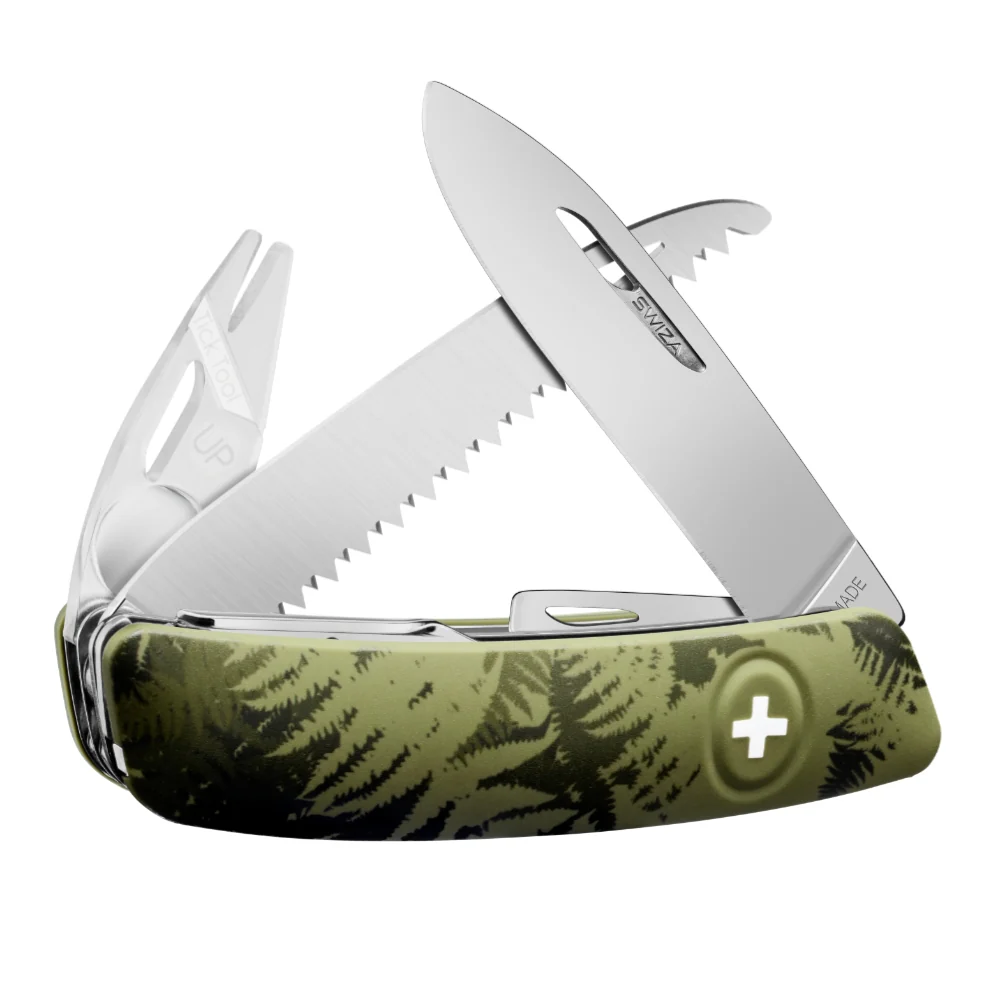 Swiza TT05 Swiss Tick Tool Pocket Knife, Olive Fern Camouflage - Image 2