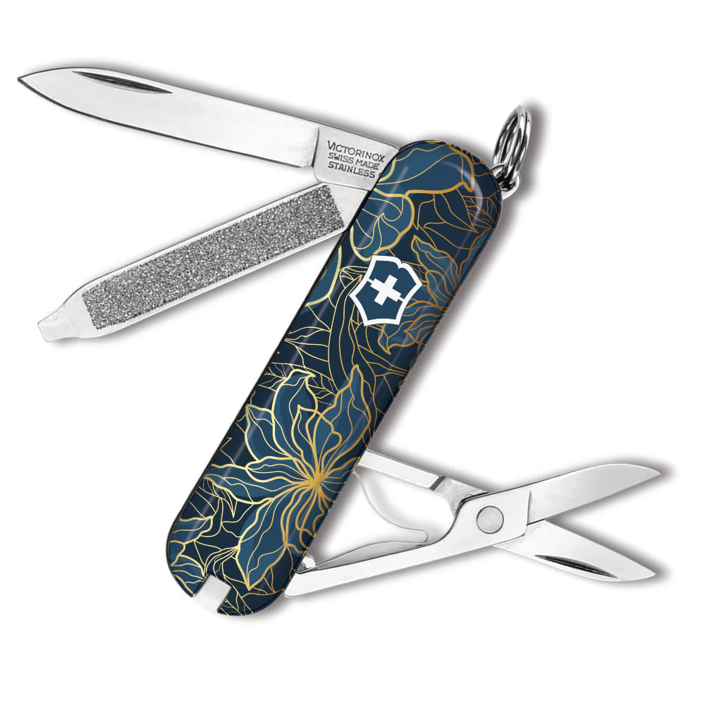 Victorinox Gilded Flowers Classic SD Designer Swiss Army Knife