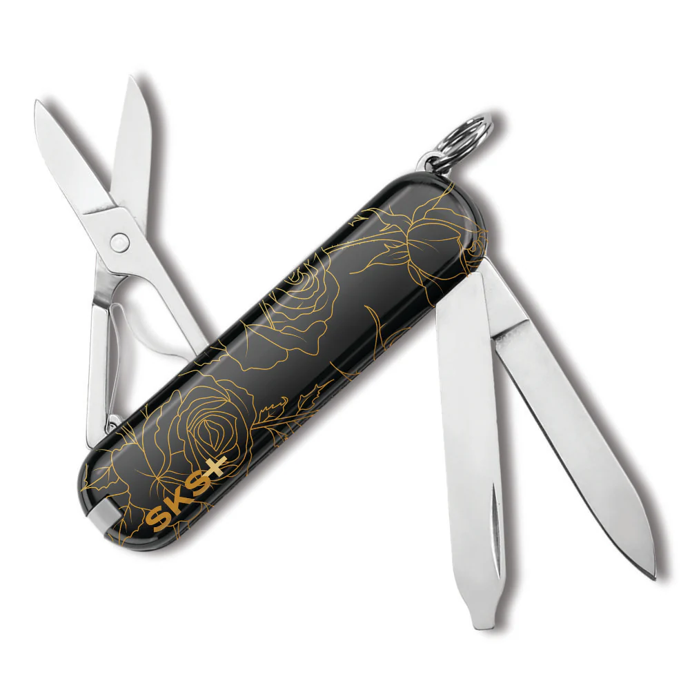 Victorinox Gilded Roses Classic SD Designer Swiss Army Knife - Image 2
