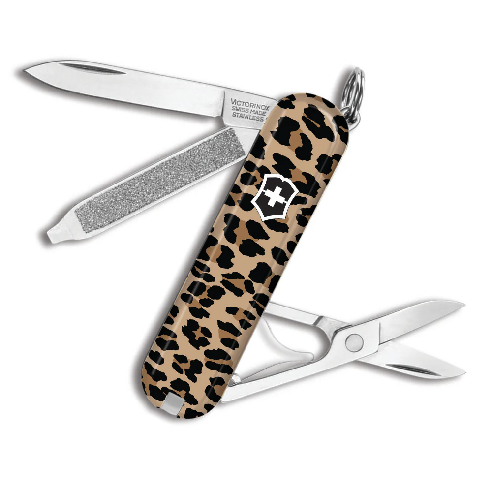 Victorinox Leopard Print Classic SD Designer Swiss Army Knife