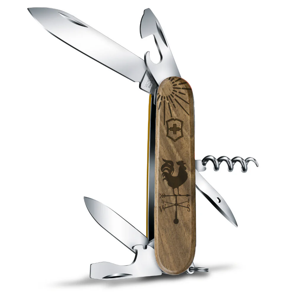 Victorinox Personalized Farm Spartan Hardwood Walnut Designer Swiss Army Knife - Image 3