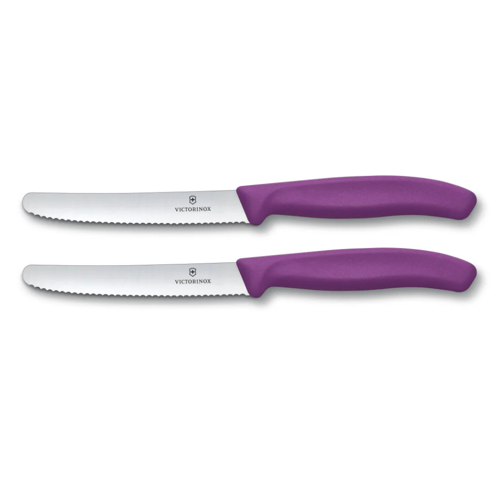 Victorinox Swiss Classic 2-Piece 4.5" Serrated Utility Knife Set - Image 3