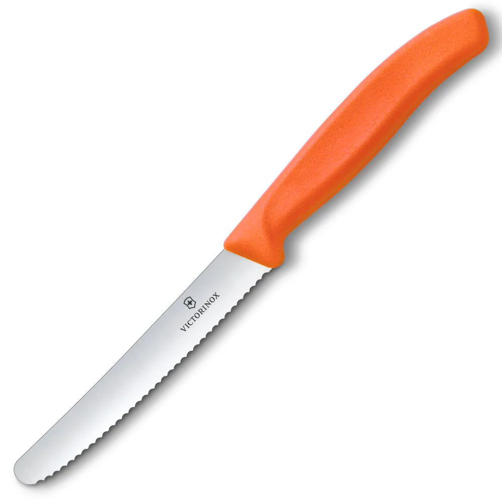 Victorinox Swiss Classic 4.5" Serrated Round Tip Paring Knife - Image 3