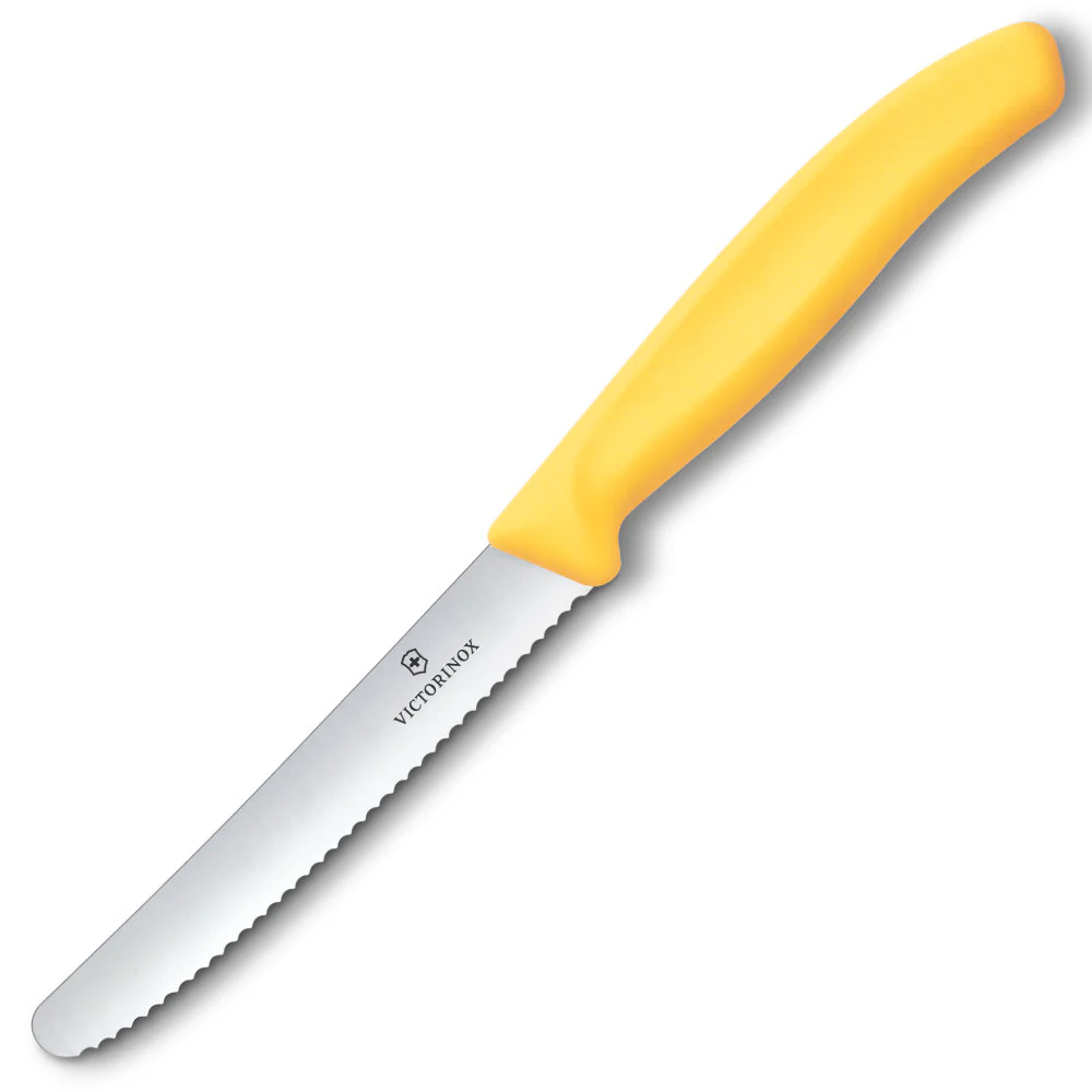 Victorinox Swiss Classic 4.5" Serrated Round Tip Paring Knife - Image 4