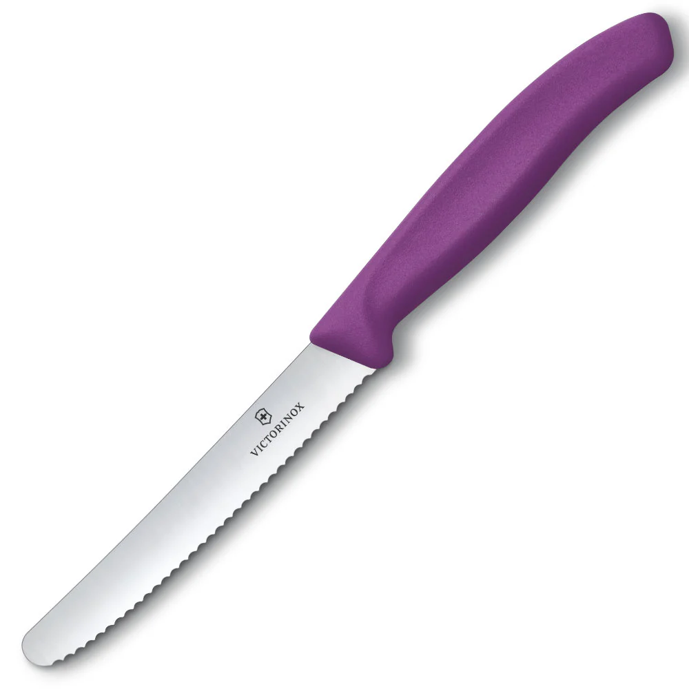 Victorinox Swiss Classic 4.5" Serrated Round Tip Paring Knife - Image 5