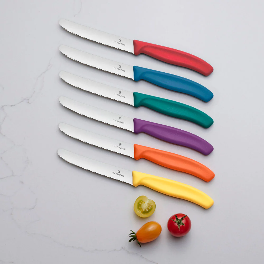 Victorinox Swiss Classic Colorful 6-Piece 4.5" Serrated Utility Knife Set by Victorinox - Image 2