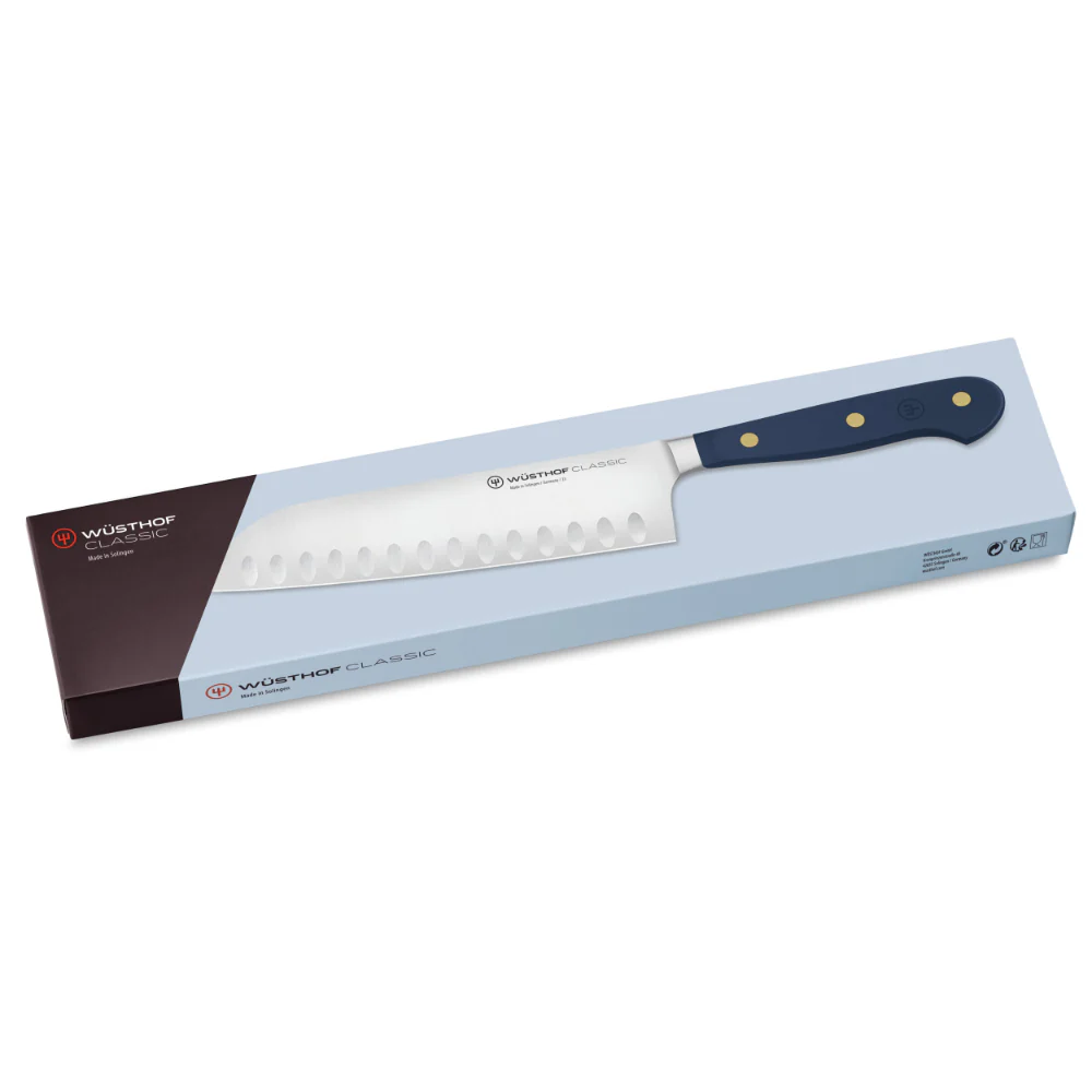 Wusthof Classic Wild Blueberry 7" Hollow Edge Santoku Knife - Image 5