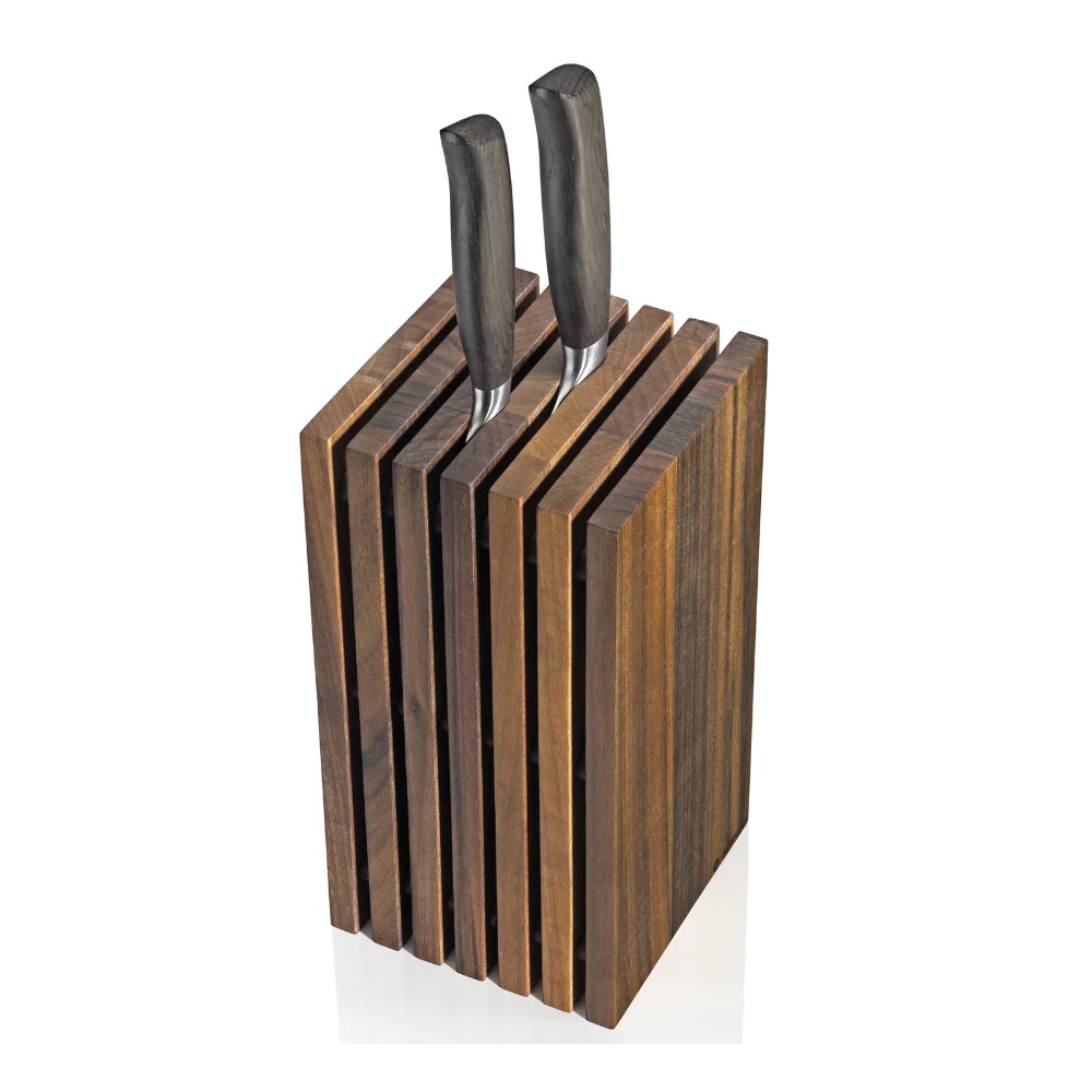 Zassenhaus Dark Walnut Slotted Knife Block - Image 2