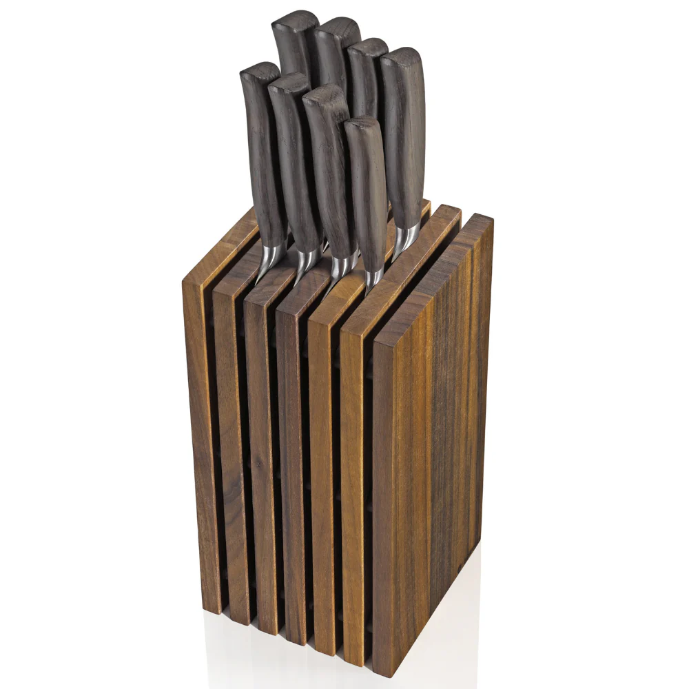 Zassenhaus Dark Walnut Slotted Knife Block - Image 3